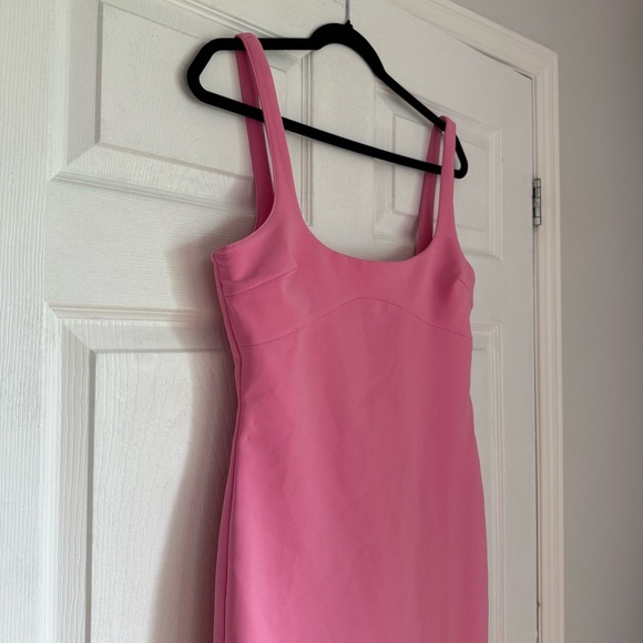 Zara viral hot pink midi dress - size Large (L) - Picture 6 of 8